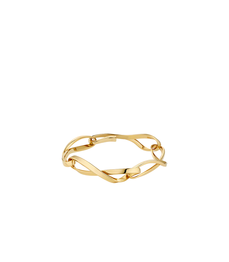 Éole Chain Bracelet - Gold in 24-carat gold gilding