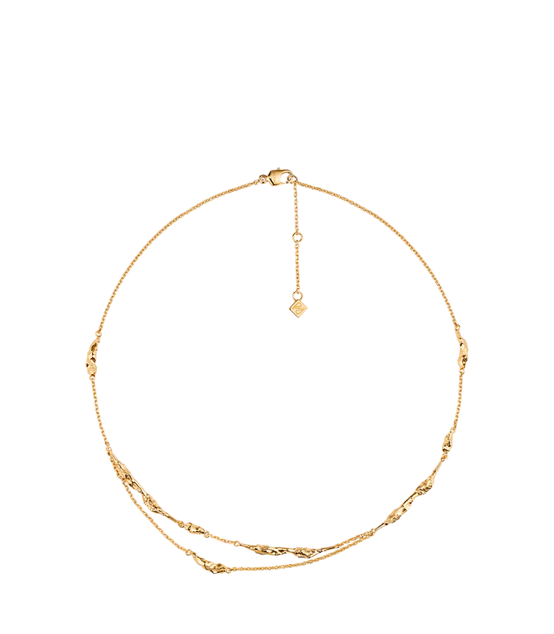 Eroz Double Chain - 24 carat gold gilded