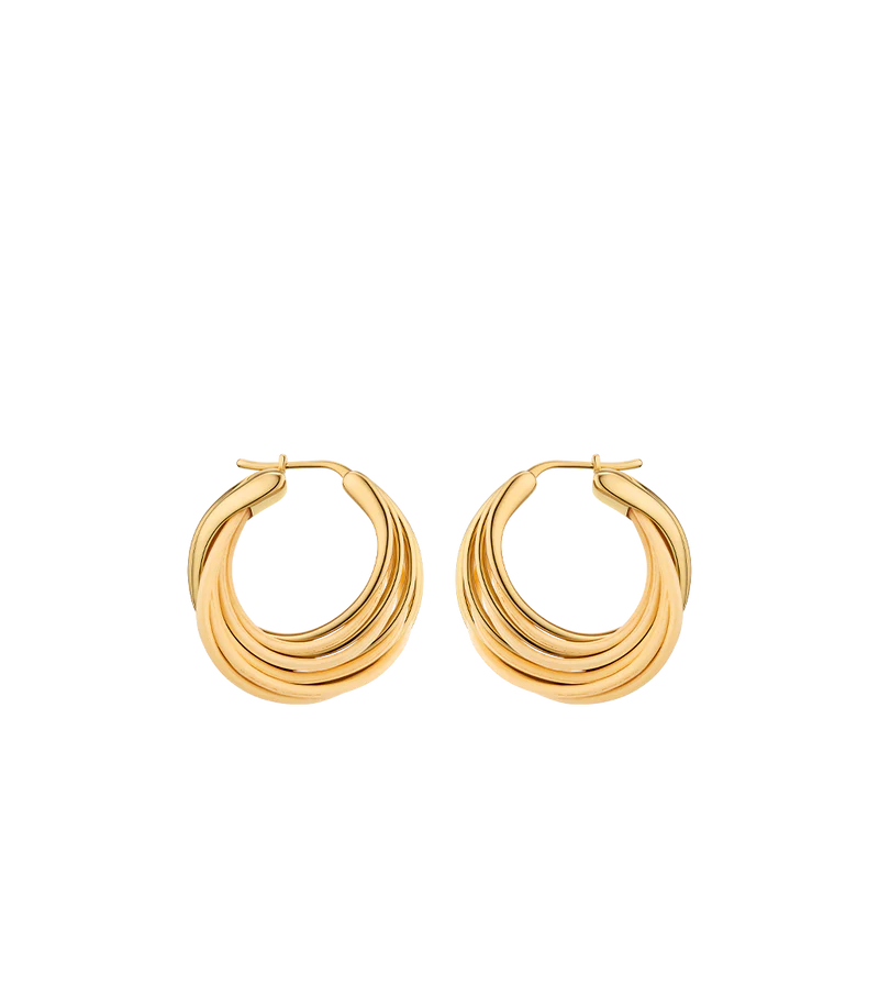 Rozo Hoop Earrings - Rattan